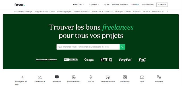 Fiverr pour gagner de l'argent en ligne 
