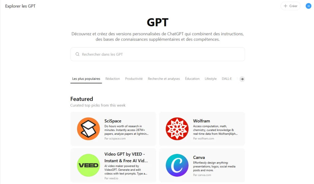 "applications d'intelligence artificielle gratuites"